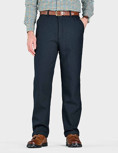 Pegasus Fleece Lined Formal Trouser with Stretch Waist - MT335